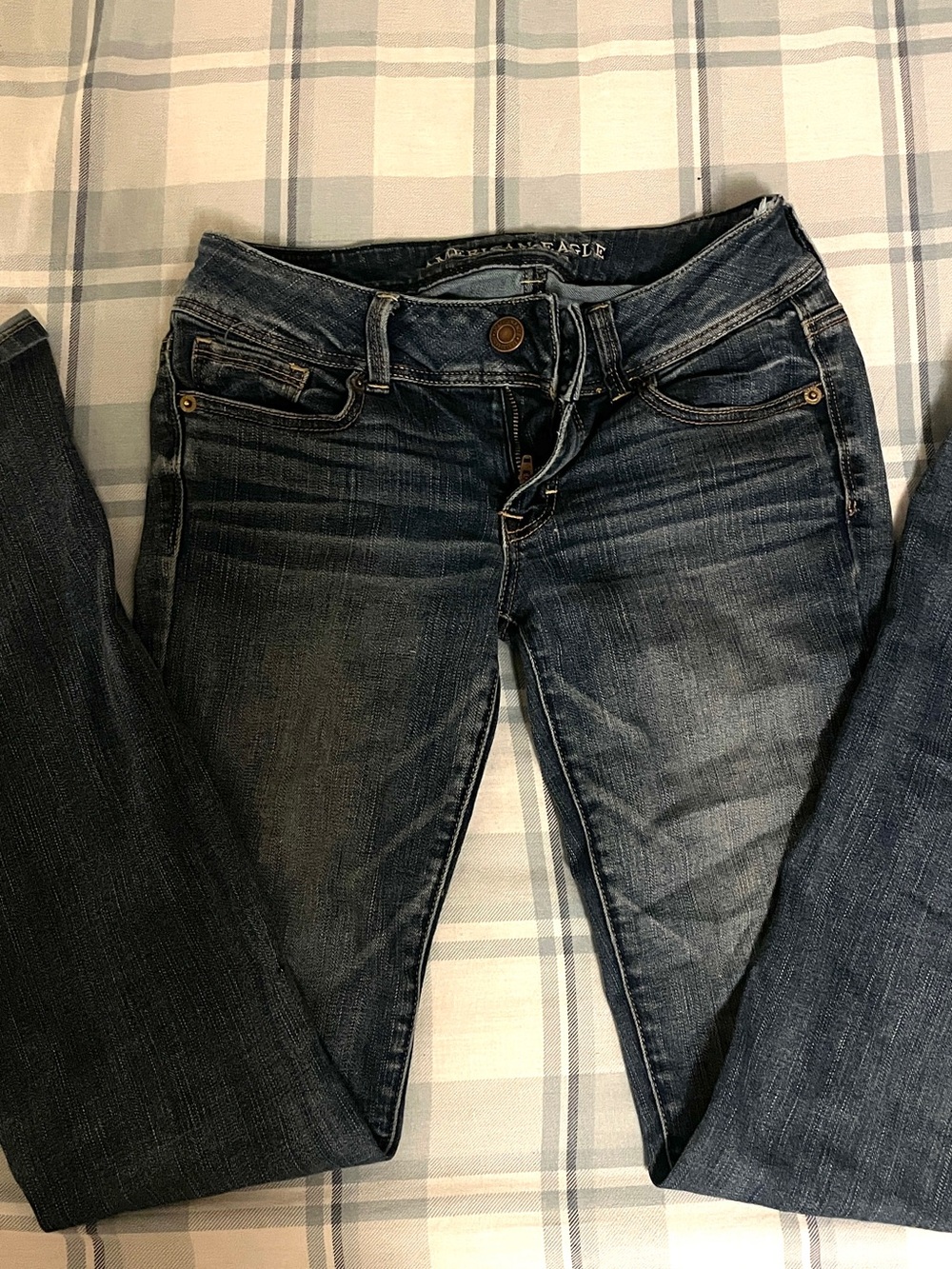 American Eagle Outfitters Women's Bootcut Jeans in Dark Blue Wash